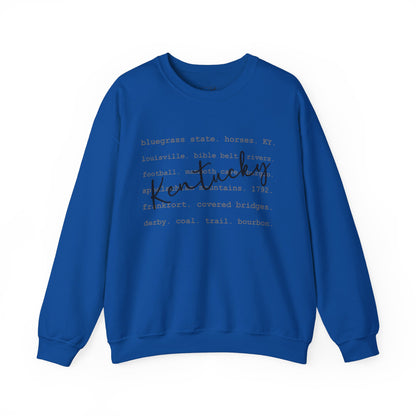 Kentucky Pride Crewneck - Bluegrass State and Bourbon Design