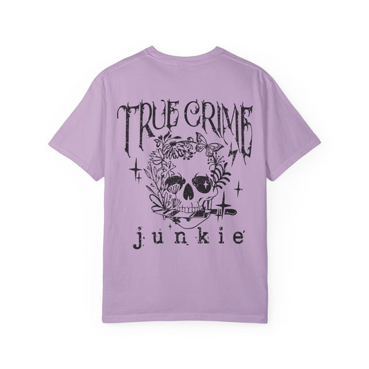 True Crime Junkie - Front Pocket & Back Design