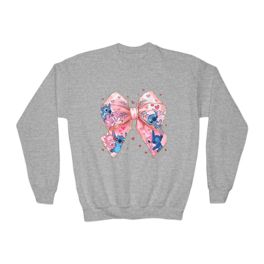 Valentine’s Bow Blue & Pink Youth Design