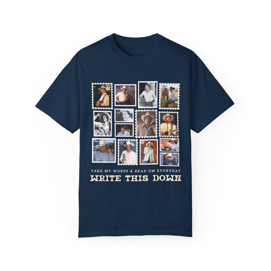 Write This Down - Stamp Collection Tee