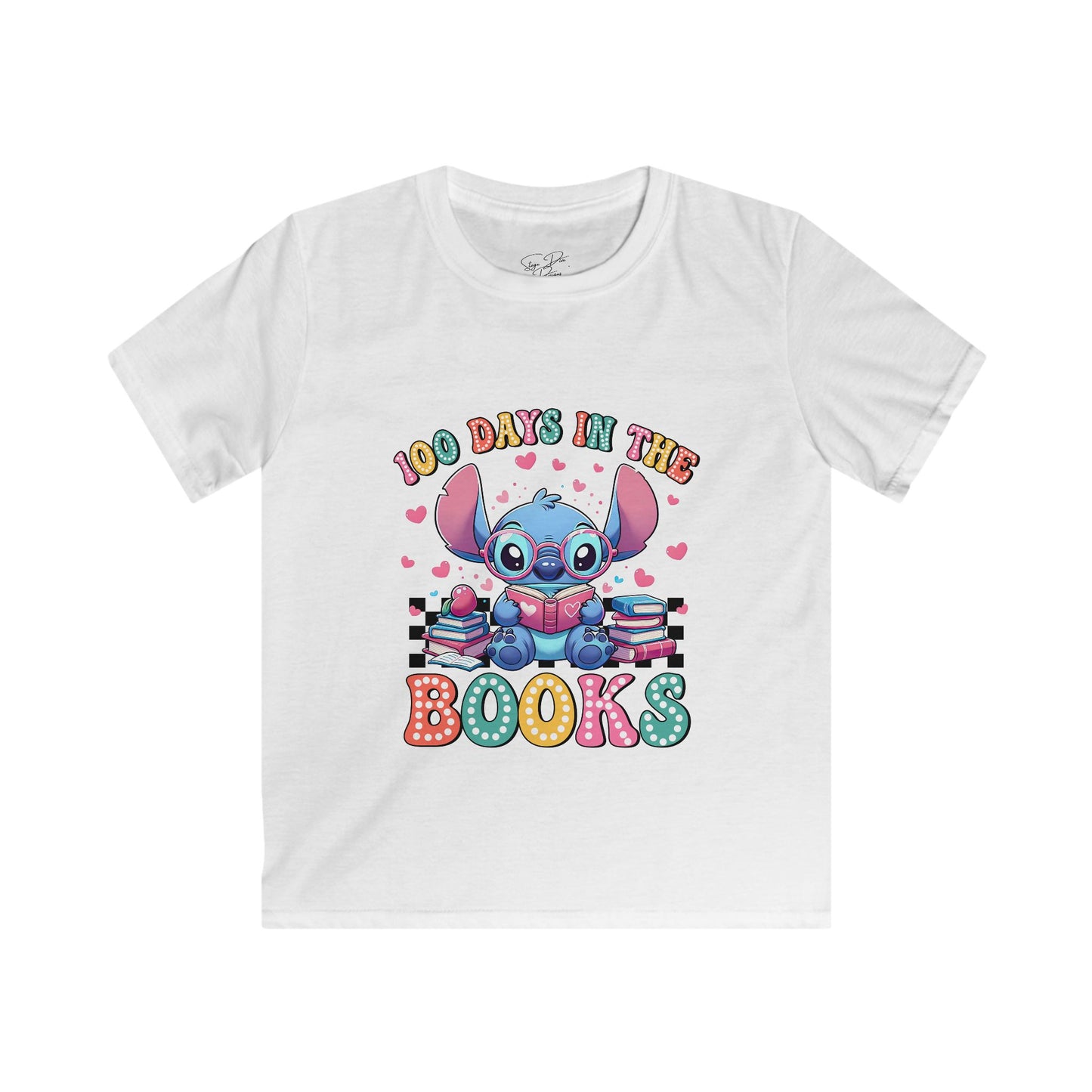 Kids 100 Days in the Books Stitch Tee