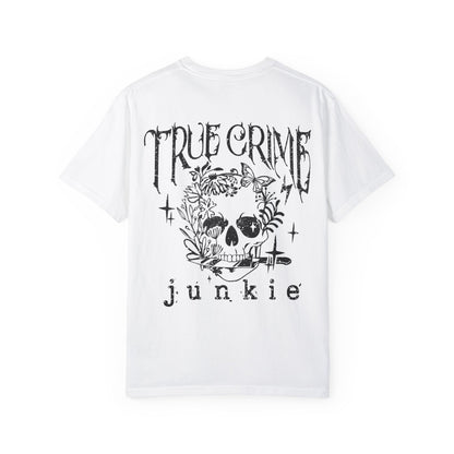 True Crime Junkie - Front Pocket & Back Design