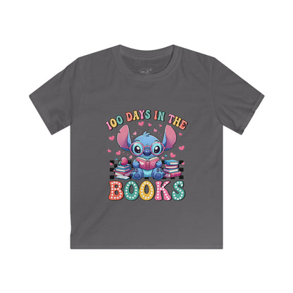 Kids 100 Days in the Books Stitch Tee