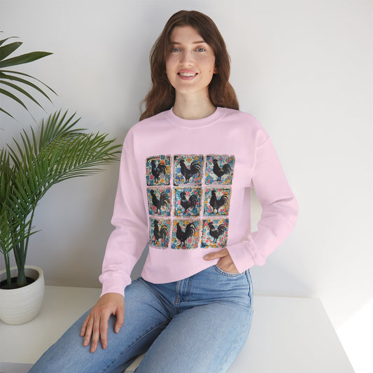 Colorful Rooster Crewneck