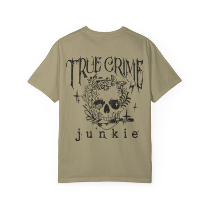 True Crime Junkie - Front Pocket & Back Design